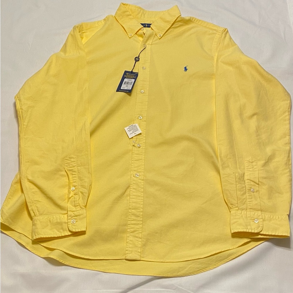 Ralph Lauren Yellow Oxford Shirt XXL New